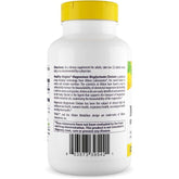 Open bottle of Magnesium Bisglycinate Chelate – easy to swallow vegetarian tablets, 120 count"